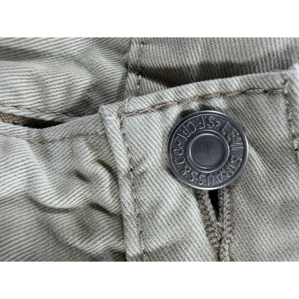 Levi's 514 Jeans Mens 32x32 Beige Khaki Straight Fit - Picture 4 of 15